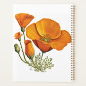 Planner van de Oranje papaverdag van de Californis (Achterkant)