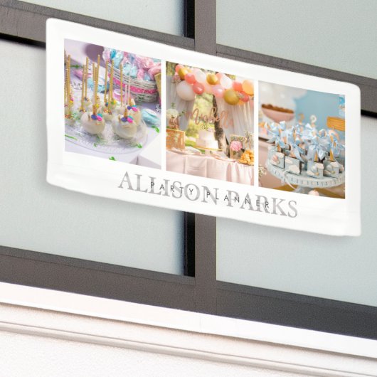 Planner van de partij/ander Visitekaartje Spandoek (Buitenkant Gebouw)