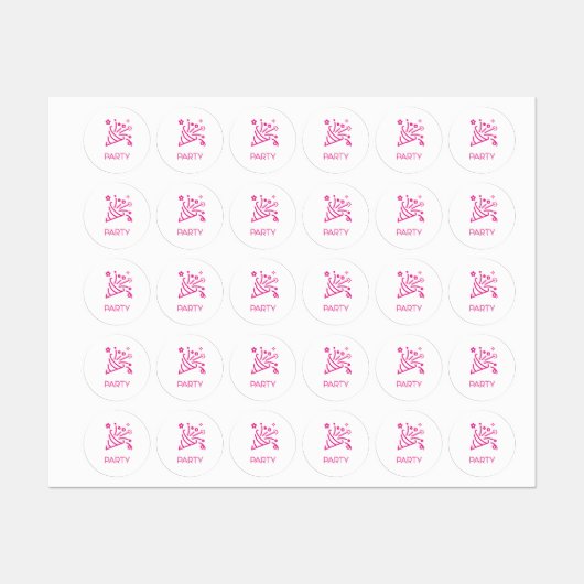 Planner van de partij/de Sticker van de Organisato (Vel)