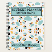 Planner van de student met achtergrond van de hond (Voorkant)