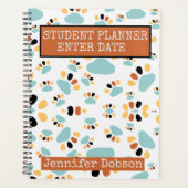 Planner van de student met achtergrond van de hond (Voorkant)