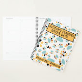 Planner van de student met achtergrond van de hond (Display)