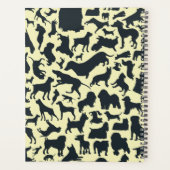 Planner van de student met achtergrond van de hond (Achterkant)