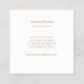 Planner van evenement subtiele irdescent Bokeh Vierkante Visitekaartje (Achterkant)