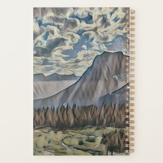 Planner voor bergcanvas kunst (Achterkant)