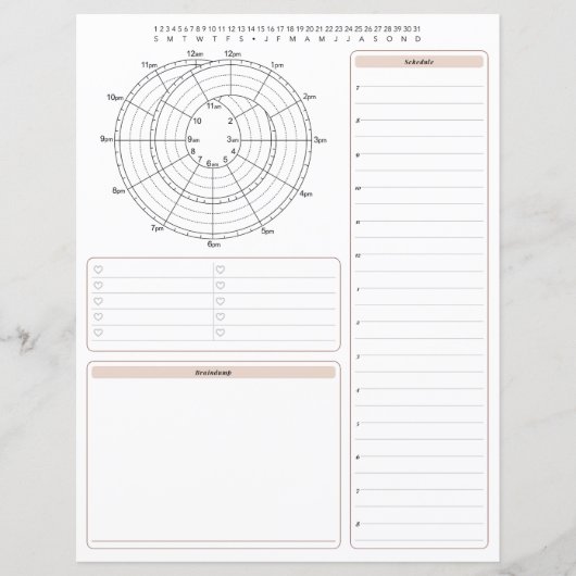 Planner voor dagelijkse planning (Voorkant)