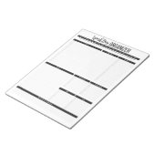 Planner voor dagelijkse werkorganisatie notitieblok (Schuin)