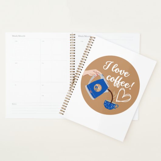 Planner voor de koffieminnaar! Voor en achter. (Display)