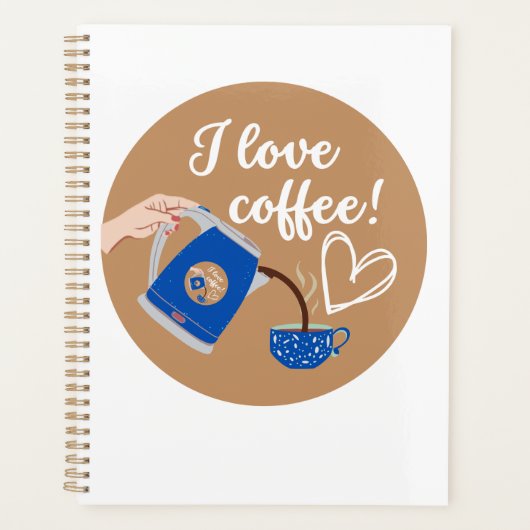 Planner voor de koffieminnaar! Voor en achter. (Voorkant)