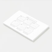 Planner voor de week post-it® notes (Schuin)