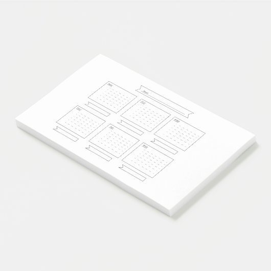 Planner voor de week post-it® notes (Schuin)