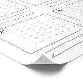 Planner voor de week poster (Hoek)