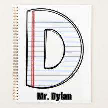 Planner voor docenten – Notebookpapier initiaal
