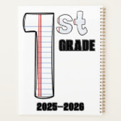 Planner voor docenten – Notebookpapier initiaal (Achterkant)