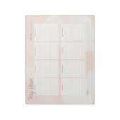 Planner voor elegante perroze Waterverf week Notitieblok (Linkerzijde)