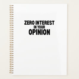 Planner voor elke dag zonder interesse in jouw men