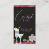 Planner voor Floral Cocktails Visitekaartje (Voorkant)