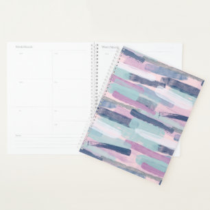 Planner voor gedempte pastelstrepen