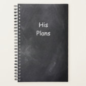 Planner voor heren, alkbordstijl (Voorkant)