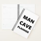 Planner voor heren Man Cave Planner Black Font Whi (Display)