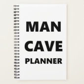 Planner voor heren Man Cave Planner Black Font Whi (Voorkant)