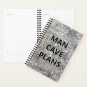 Planner voor heren Man met gegraveerde grotplannen (Display)