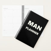 Planner voor heren Man Planner White font Black (Display)