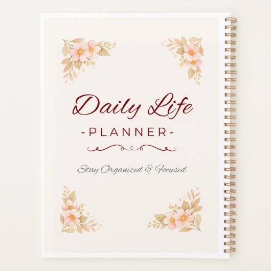 Planner voor het dagelijks leven – Blijf georganis (Achterkant)