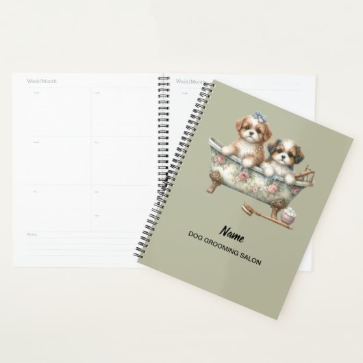 Planner voor hondentrimsalon (Display)