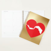 Planner voor koppels met rode hart (Display)