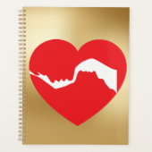 Planner voor koppels met rode hart (Voorkant)
