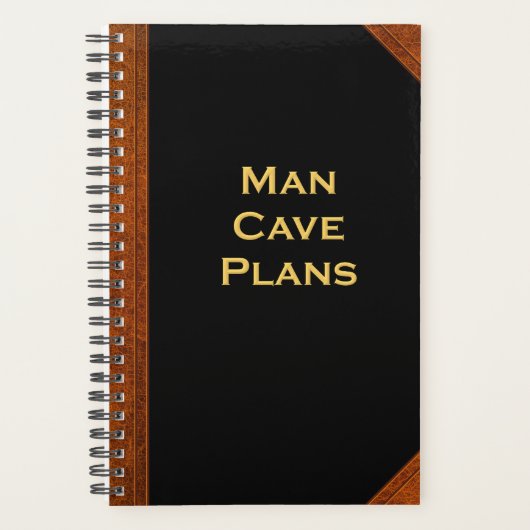 Planner voor mannen Man Cave Plans stijl (Voorkant)