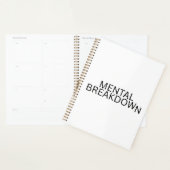 Planner voor mentale breakdownproductiviteit strat (Display)