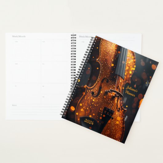 Planner voor Muziekleraar Student Violinist (Display)