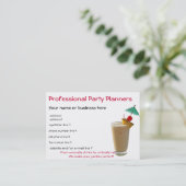 Planner voor professionele partijen visitekaartje (Staand voorkant)