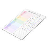 Planner voor reinigingschecklist notitieblok (Schuin)