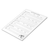 Planner voor sociale media-inhoud notitieblok (Schuin)