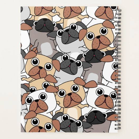 Planner voor studenten met achtergrond cartoon (Achterkant)