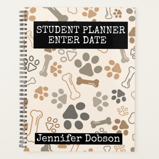 Planner voor studenten met botten en poten (Voorkant)