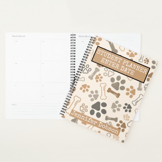 Planner voor studenten met botten en poten (Display)