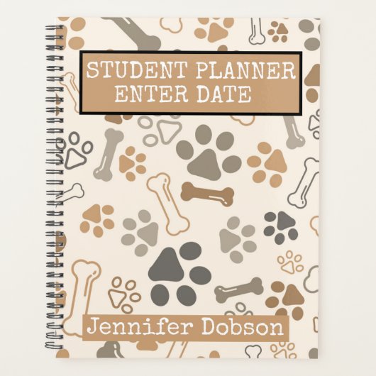 Planner voor studenten met botten en poten (Voorkant)