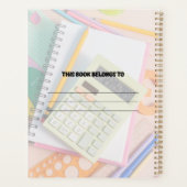 Planner voor terug naar school (Achterkant)