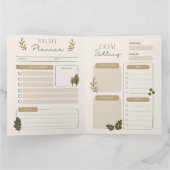 Planner voor thuiswerk en studie kaart (Binnen)