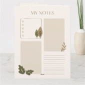 Planner voor thuiswerk en studie kaart (Achterkant)