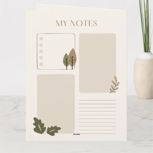 Planner voor thuiswerk en studie kaart (Achterkant)