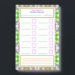 Planner voor tuintaakherinnering om lijst uit te v post-it® notes<br><div class="desc">Kleurrijke tuinwerkplanner voor taakherinnering om maximalistisch postvak te gebruiken merkt het op. Bevestig uw koelkast, bordje, muren of archiefkast. Schrijf in uw tuintaken, plannen, of om lijst te doen. Geef de titel bij de bovenkant uit gebruikend de Persoonlijke knoop. Er is ruimte onder de titel om uw hoofddoel of thema...</div>