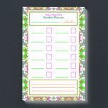 Planner voor tuintaakherinnering om lijst uit te v post-it® notes<br><div class="desc">Kleurrijke tuinwerkplanner voor taakherinnering om maximalistisch postvak te gebruiken merkt het op. Bevestig uw koelkast, bordje, muren of archiefkast. Schrijf in uw tuintaken, plannen, of om lijst te doen. Geef de titel bij de bovenkant uit gebruikend de Persoonlijke knoop. Er is ruimte onder de titel om uw hoofddoel of thema...</div>