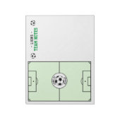 Planner voor voetbalcoachingteam notitieblok (Linkerzijde)