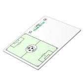 Planner voor voetbalcoachingteam notitieblok (Schuin)