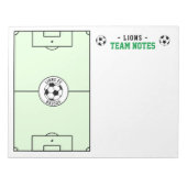 Planner voor voetbalcoachingteam notitieblok (Voorkant)